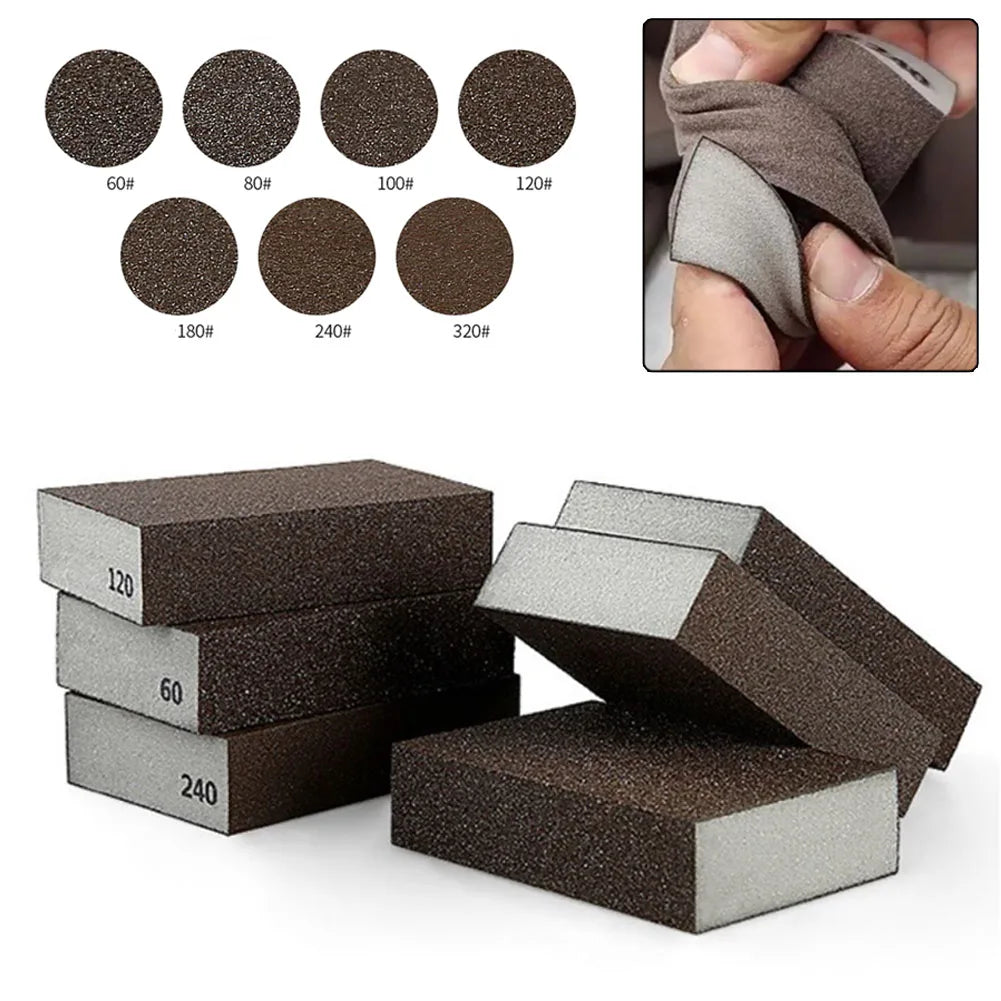Sanding Sponge Blocks – 60 to 240 Grit, Wood & Metal