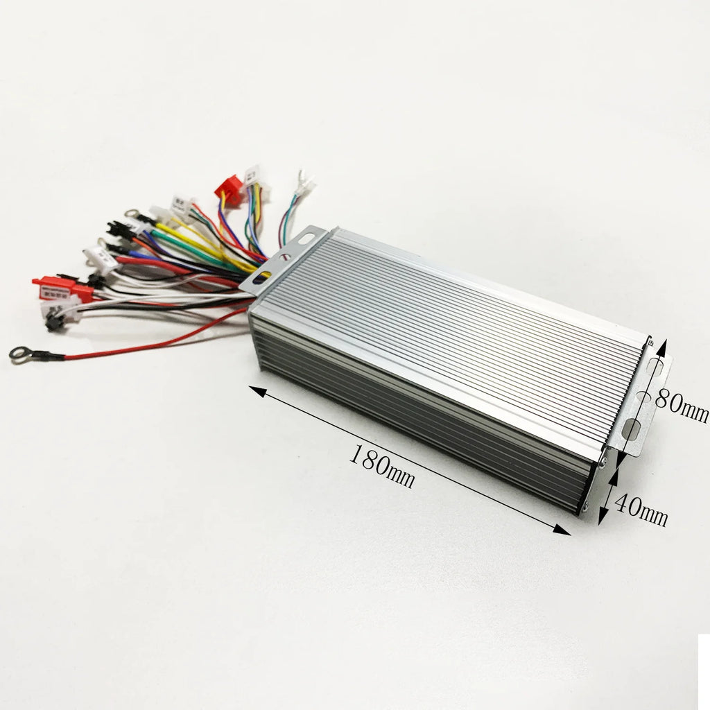 Electric Bike Controller 36V 48V 52V 64V DC Brushless Motor 3-Mode Sine Wave Controller 1000W 1500W 2000W 45A for E-bike Scooter