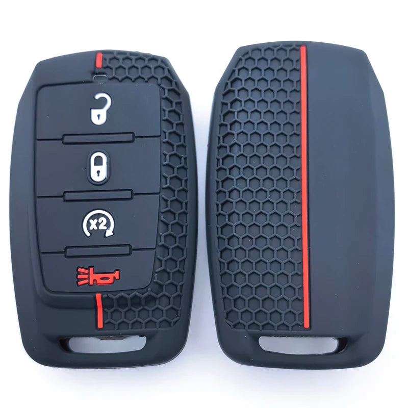 Stylish Silicone Key Fob Cover for Dodge Ram 2019-2021 - image 5