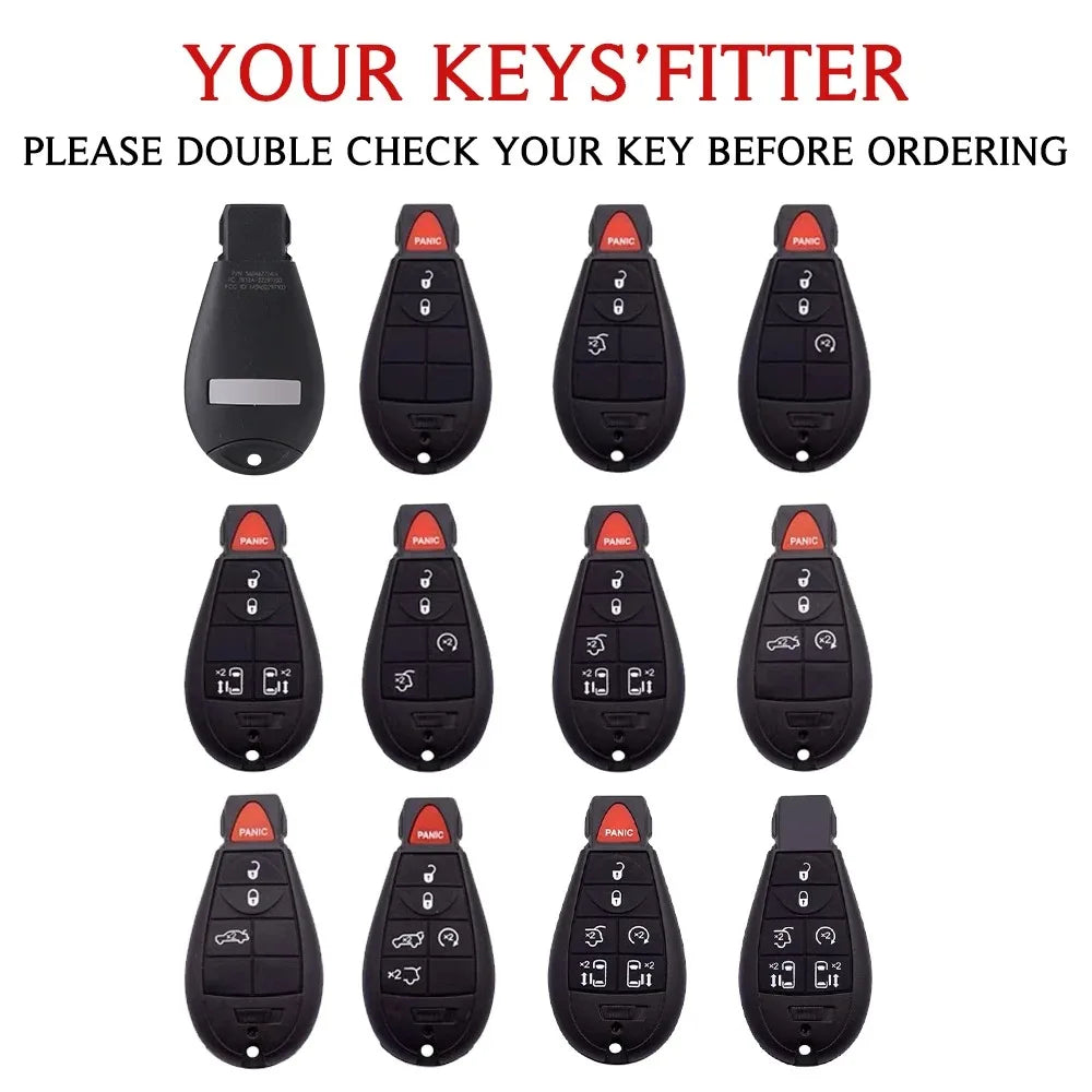 TPU Key Fob Cover for Jeep, Dodge & Chrysler (2008-2020) - image 2