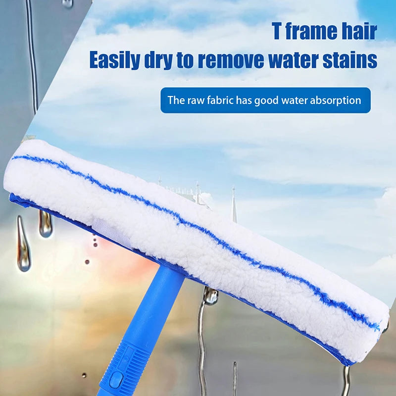 35cm Car & Home Window Squeegee Combo with Microfiber Washer