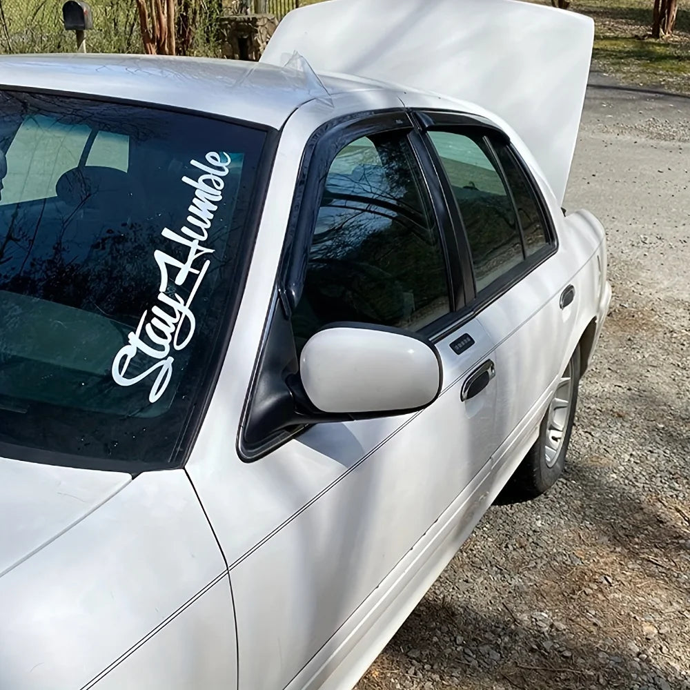 Stay Humble Vinyl Car Decal - Waterproof Windshield Sticker - image 4