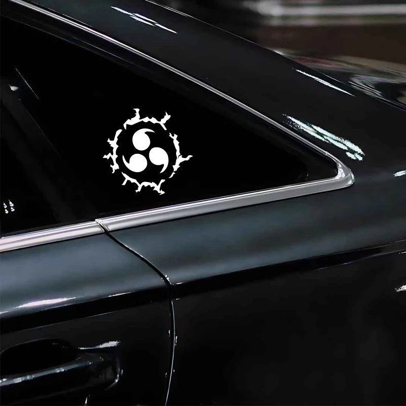 Cartoon-Style Swirl Mark Vinyl Decal for Cars and Trucks