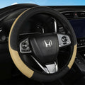 Anti-Slip Breathable PU Leather Steering Wheel Cover - 37-38.5cm - image 10