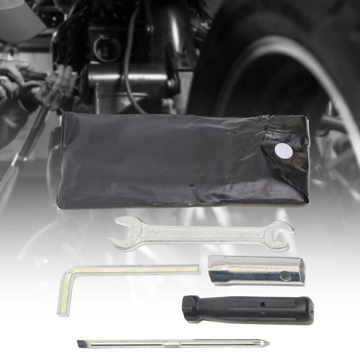 5Pcs Motorcycle Repair Tool Kit with Organizer Bag and Sleeves for Electric Bikes