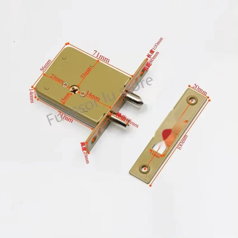 Invisible Double-Bar Mortise Deadbolt Security Lock