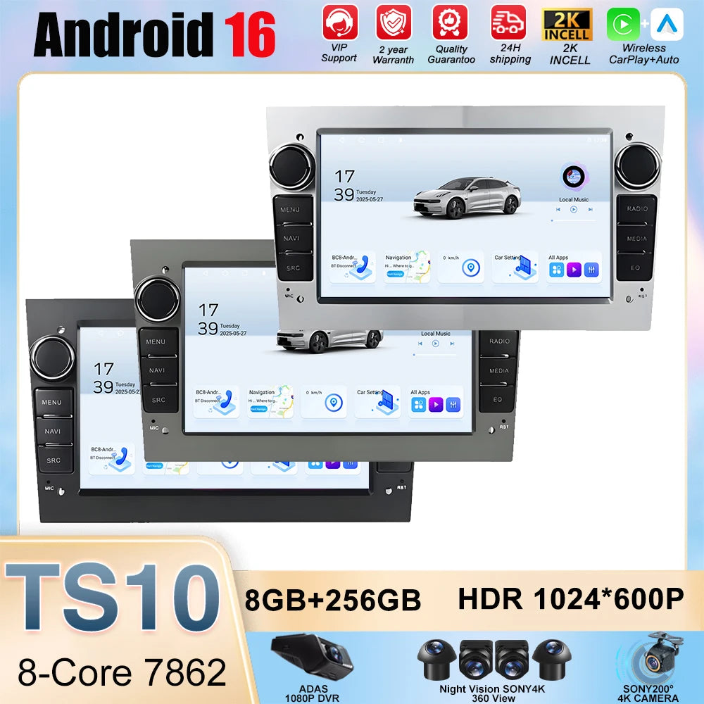 7-inch Android Car Radio with CarPlay GPS for Opel Astra Vectra Zafira
