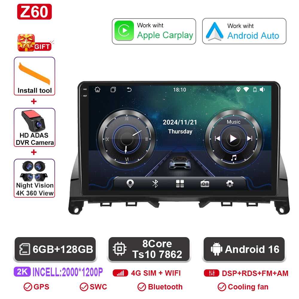 Mercedes C-Class W204 Android Multimedia System GPS & Bluetooth - image 17