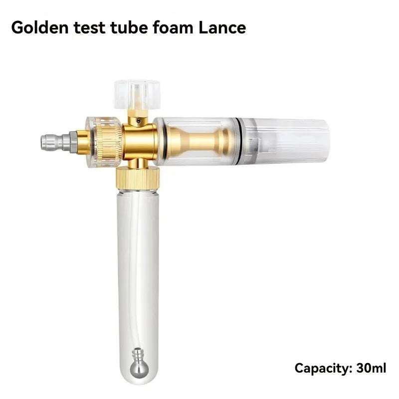 35ml High Power Snow Foam Cannon with 1/4" Quick Connect & Adjustable Spray Nozzle, Foam Sprayer for High Pressure Washer