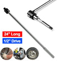 1/2" Drive Heavy Duty Power Breaker Bar 24" 600mm Long Flexi Bar Wheel Wrench