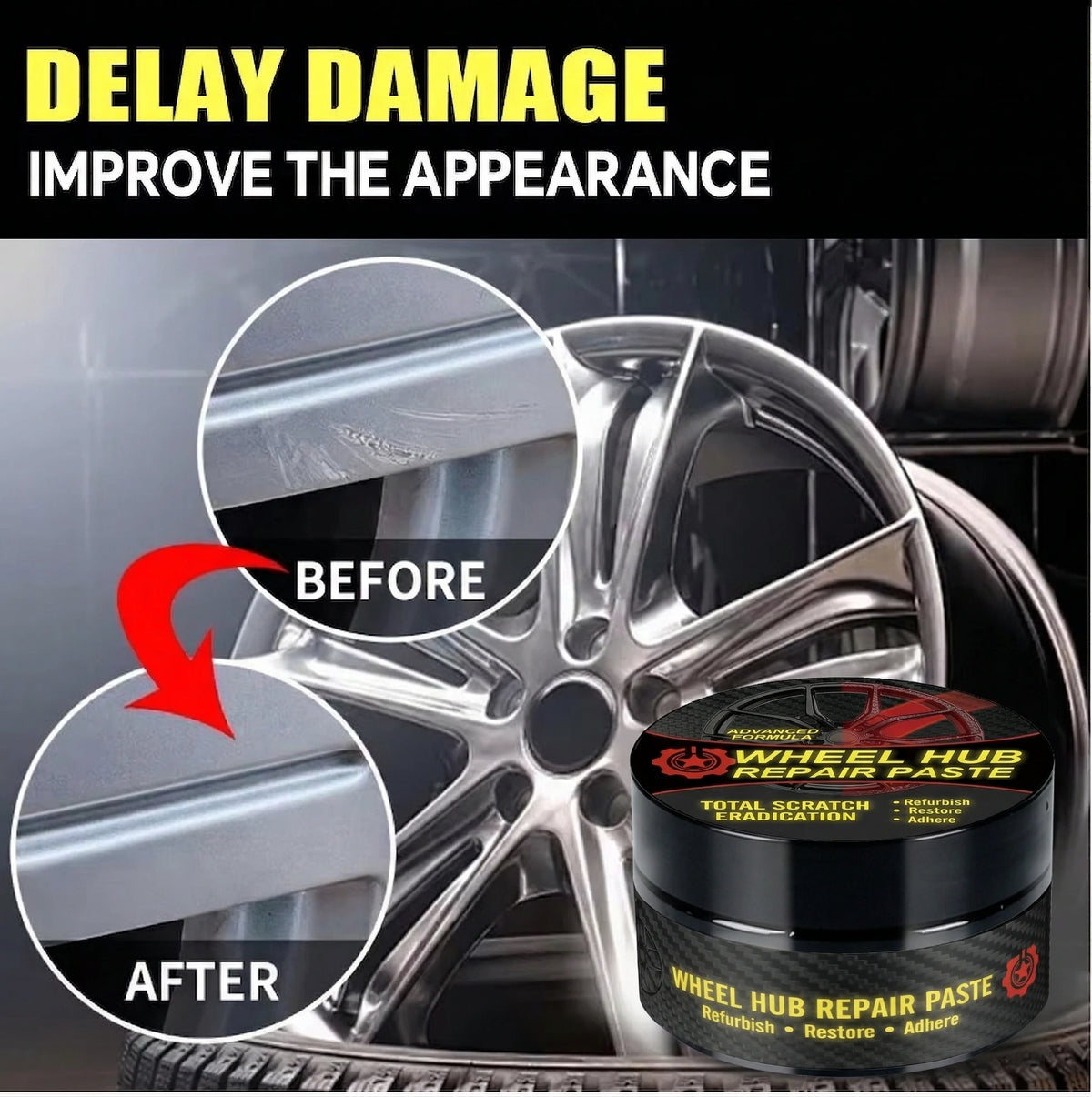 Aluminum Alloy Wheel Rim Scratch Repair Paste – Restore Car Wheels - image 3