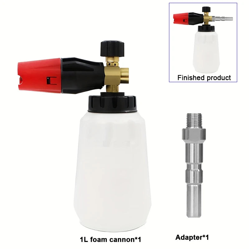 3800PSI Foam Cannon for Nilfisk KEW, G1/4 Thread Connect Adjustable Snow Foam Sprayer for Car Detailing & Commercial Cleaning