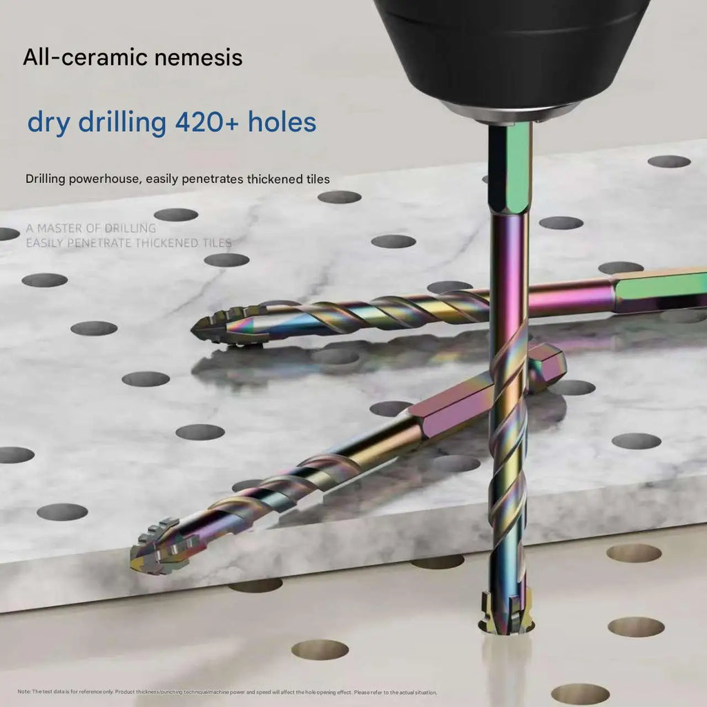3-12mm Four-edge Serrated Drill Bit Set Drilling Tools Tor Glass Tiles, Concrete, Metal, Ceramics, etc.Drill Bits Set Tools