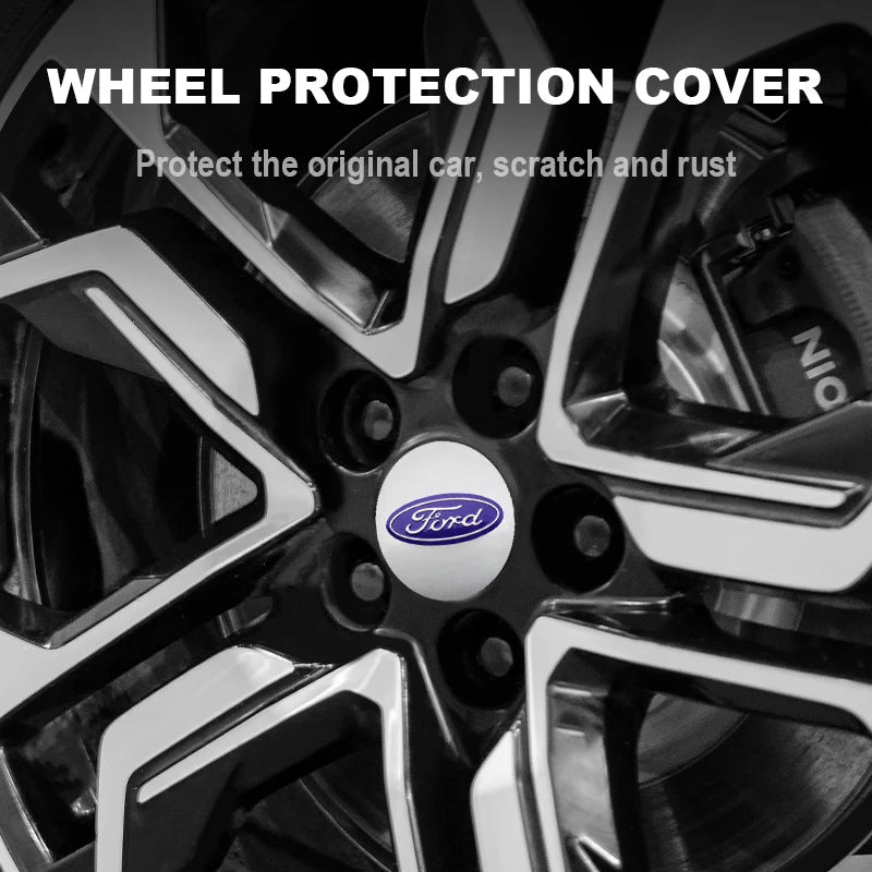 Wheel Center Hub Caps for Ford Focus Mondeo Fiesta, 4-Pack - image 5