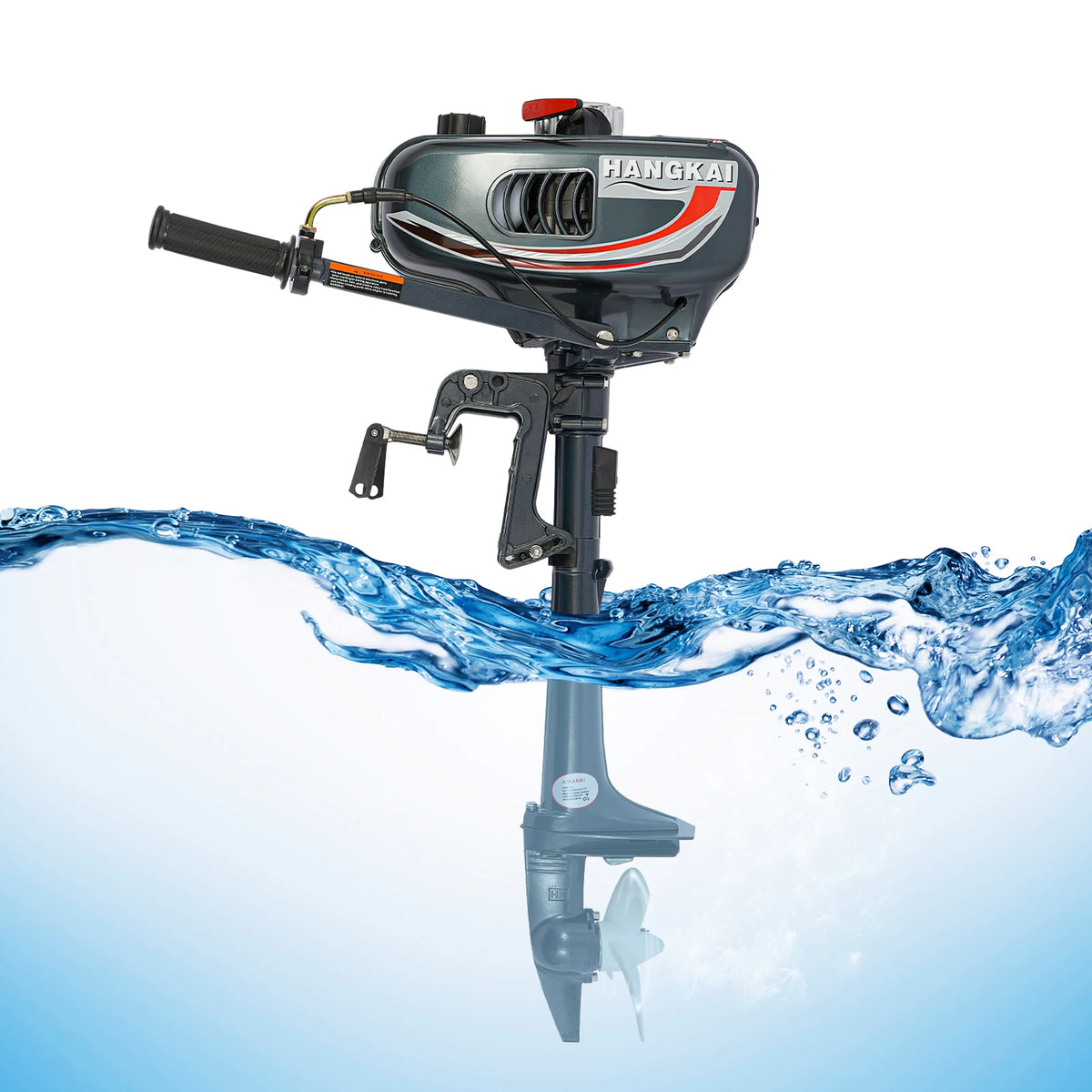 3.5HP 2-Stroke Gasoline Outboard Motor, Short Shaft