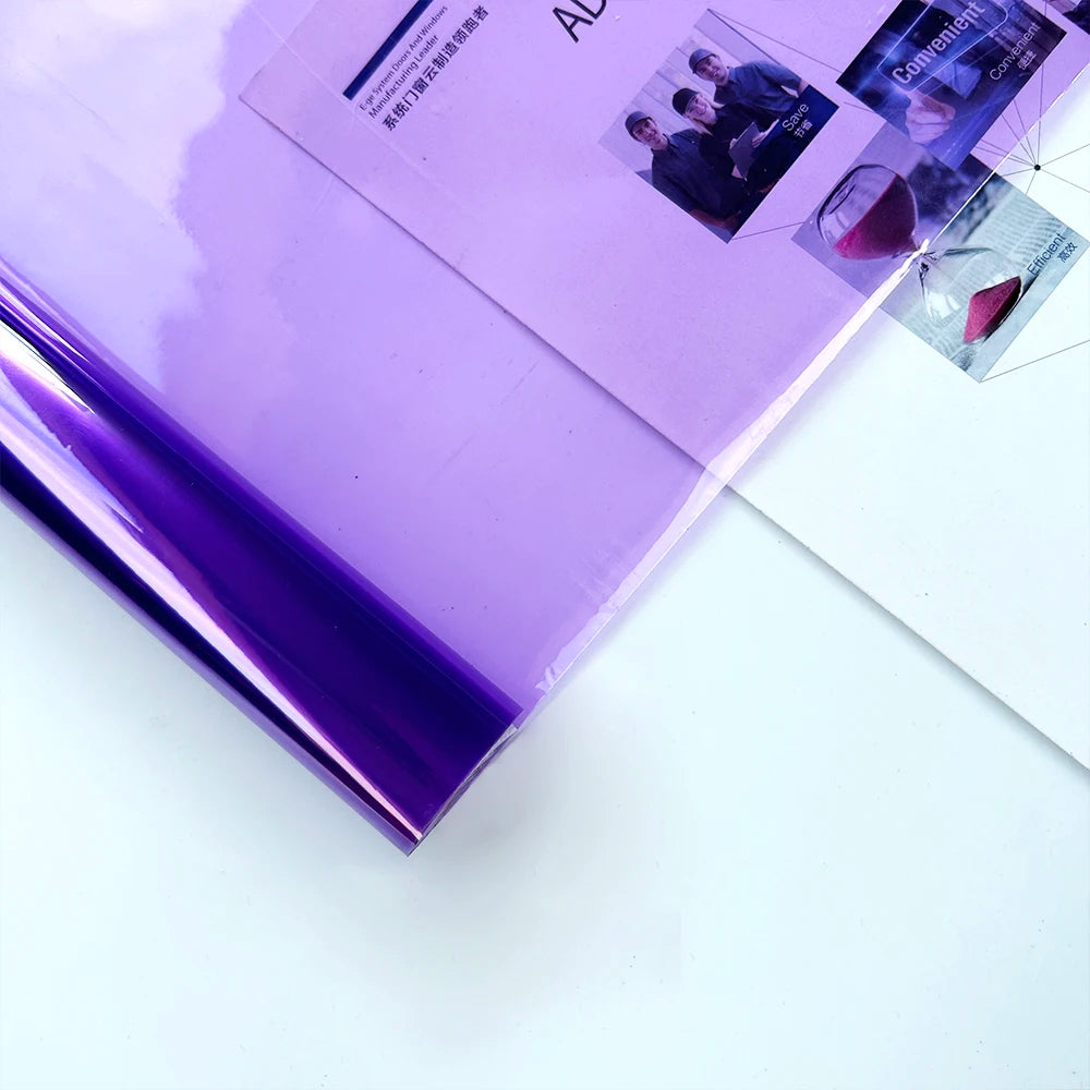 Light Purple Car Headlight Taillight Protection Film 30x200cm - image 7