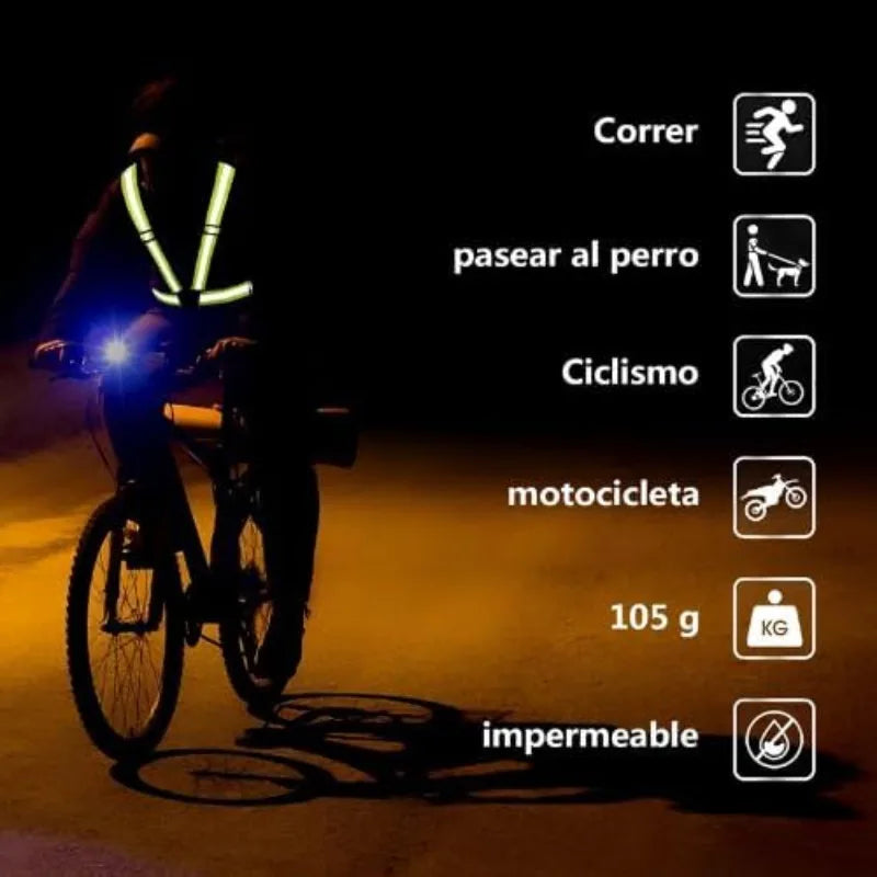 Reflective Safety Vest  - High Visibility Vest Adjustable Straps for Outdoor Jogging, Cycling, Walking and Riding