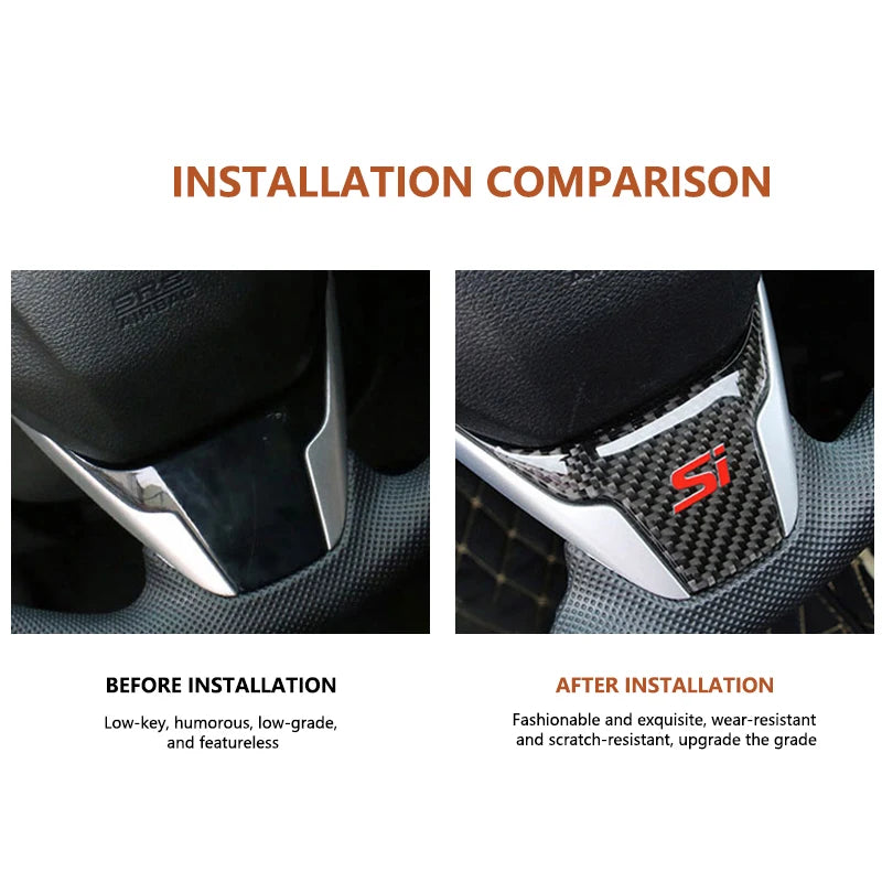 Steering Wheel Trim Cover for Honda Civic 10th Gen 2016-2021