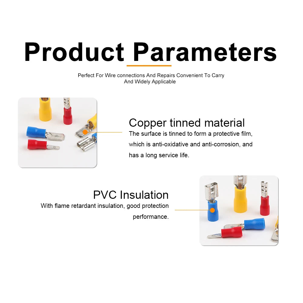 280-Piece Male & Female Insulated Wire Connector Kit