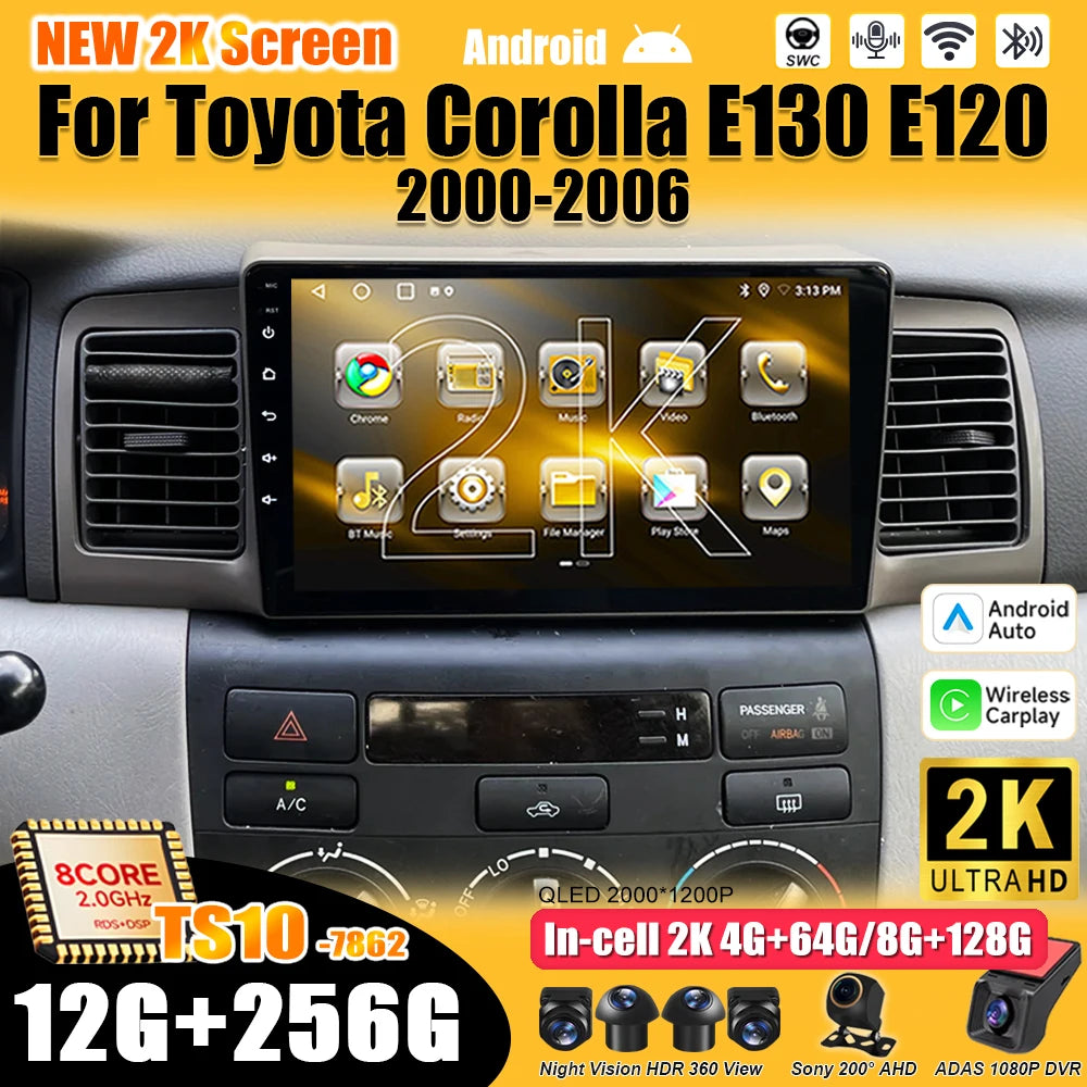 Android Car Multimedia Player for Toyota Corolla 2000-2006