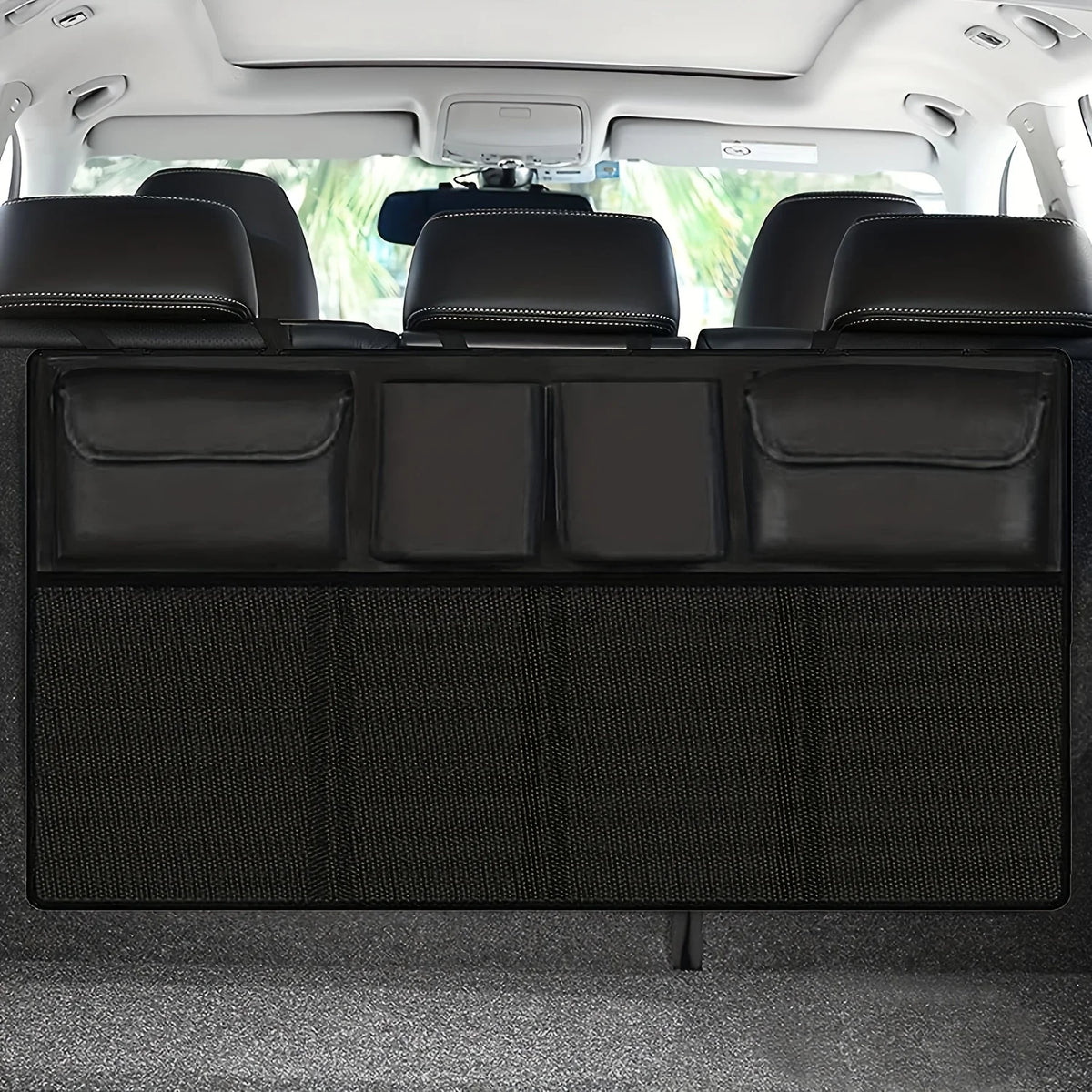 Oxford Cloth Seat Back Storage Bag with Mesh Pocket