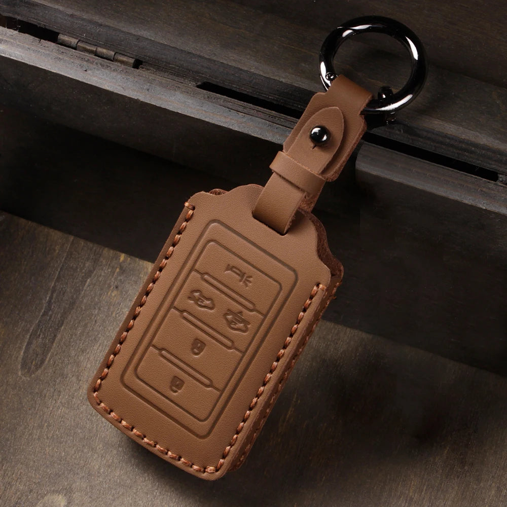 Premium Leather Key Fob Cover for Dodge RAM & Jeep Vehicles - image 9