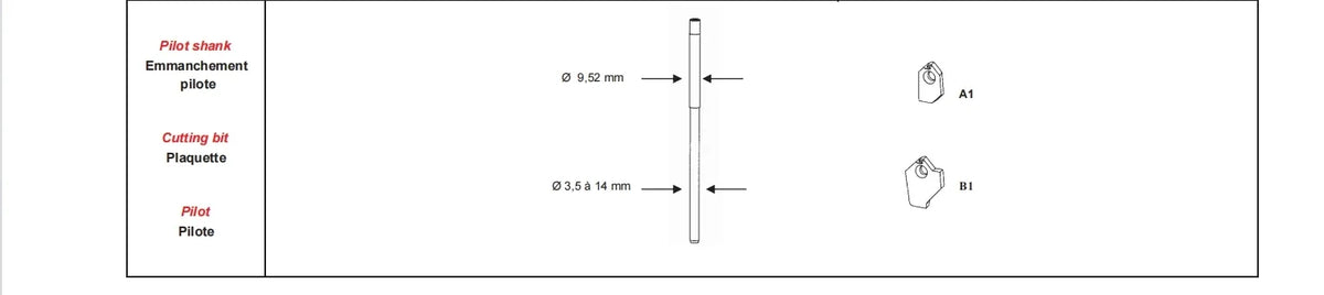 Valve Seat Pilot 9.52mm Carbide Guide Pilot for Serdi 190mm - image 17