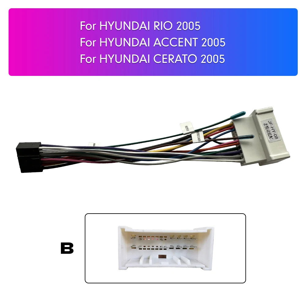 MP5 Player Power Cable Wiring Harness for Hyundai Kia Car Radio - image 4