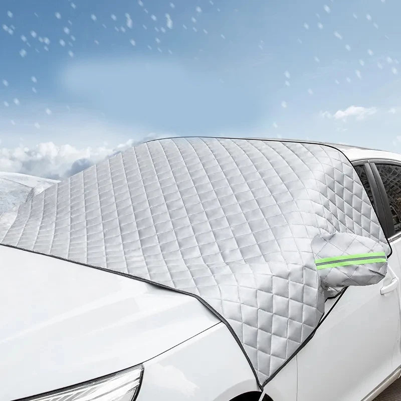 Front Windshield Snow & Frost Cover with Sun Shade