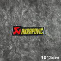 Metal Motorcycle Exhaust Pipe Label Sticker with Lettering Design