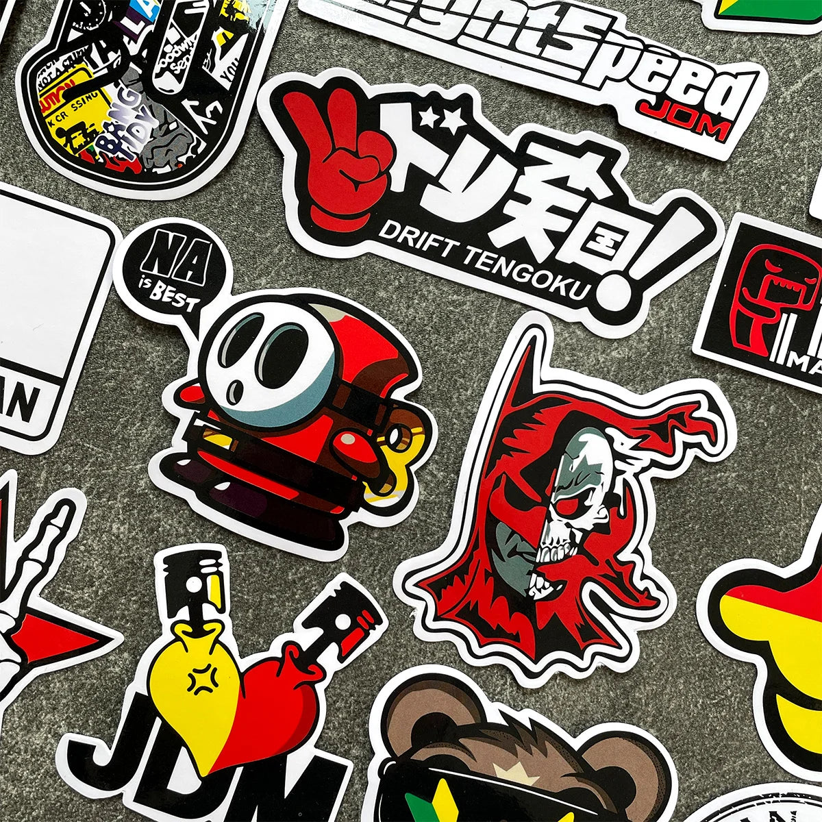 40-Piece JDM Vinyl Sticker Pack for Motorcycles & Cars - image 12
