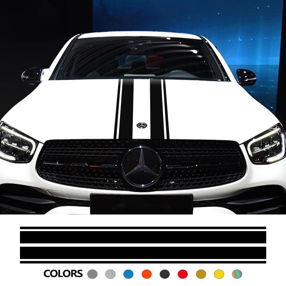 Mercedes-Benz Hood Decal Sticker for A, GLA, GLC, CLA, AMG