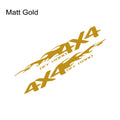 2PCS 4X4 Off Road Truck Decal Stickers Matt Gold - Ford Ranger F150 Nissan Navara Mitsubishi L200 Dodge RAM 1500