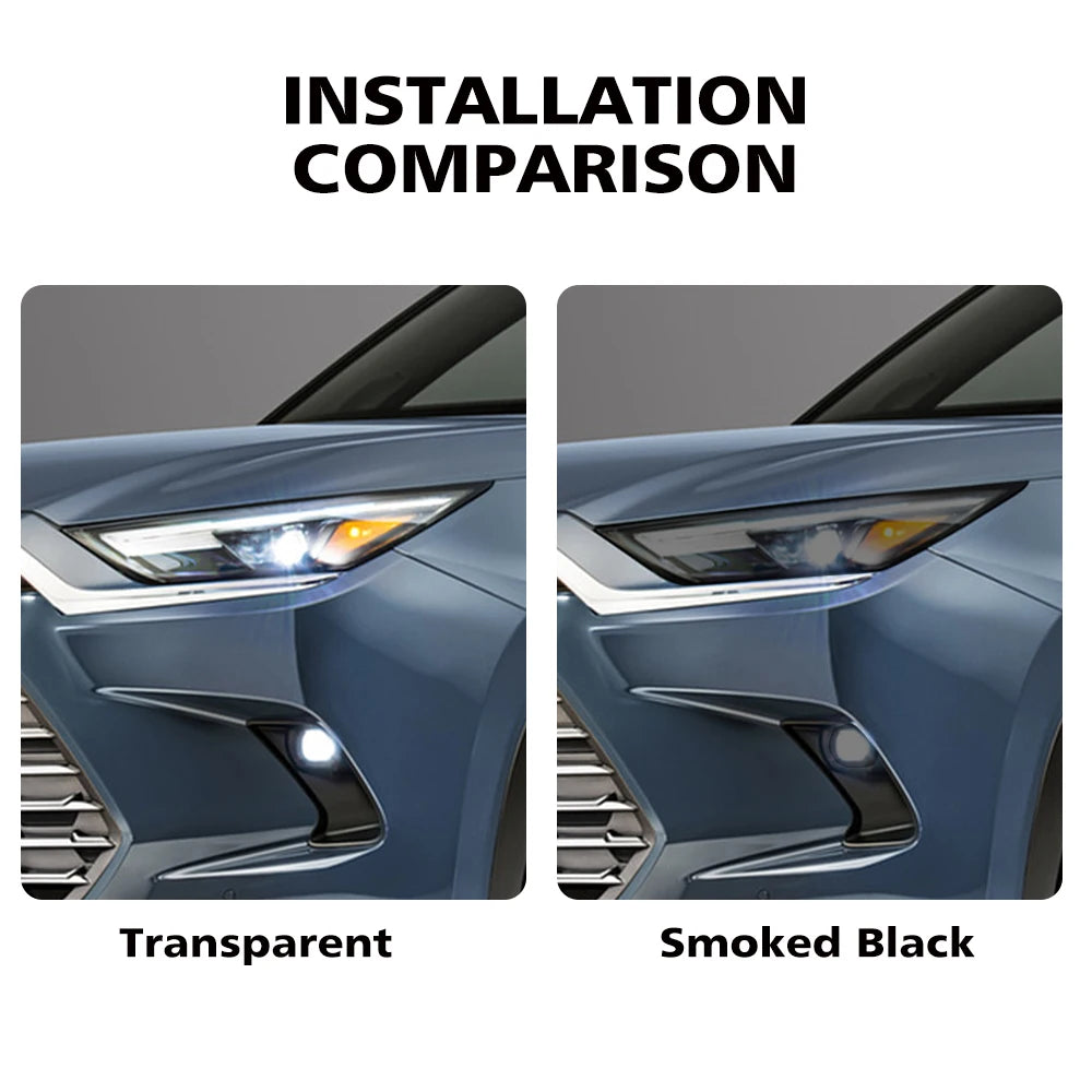 Smoke Black Headlight Protection Film for Toyota Grand Highlander - view 10