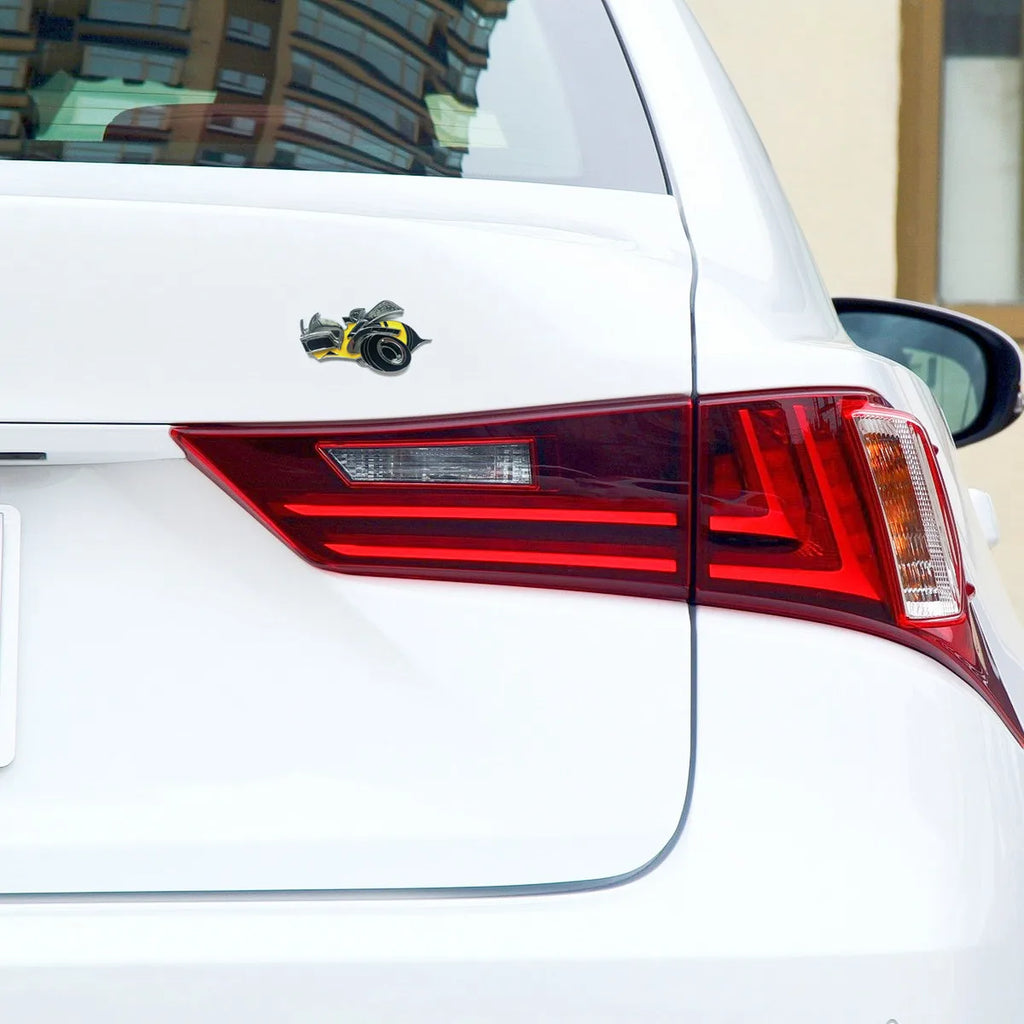 3D Bee Design Metal Fender Sticker for Car, Truck and Motorcycle