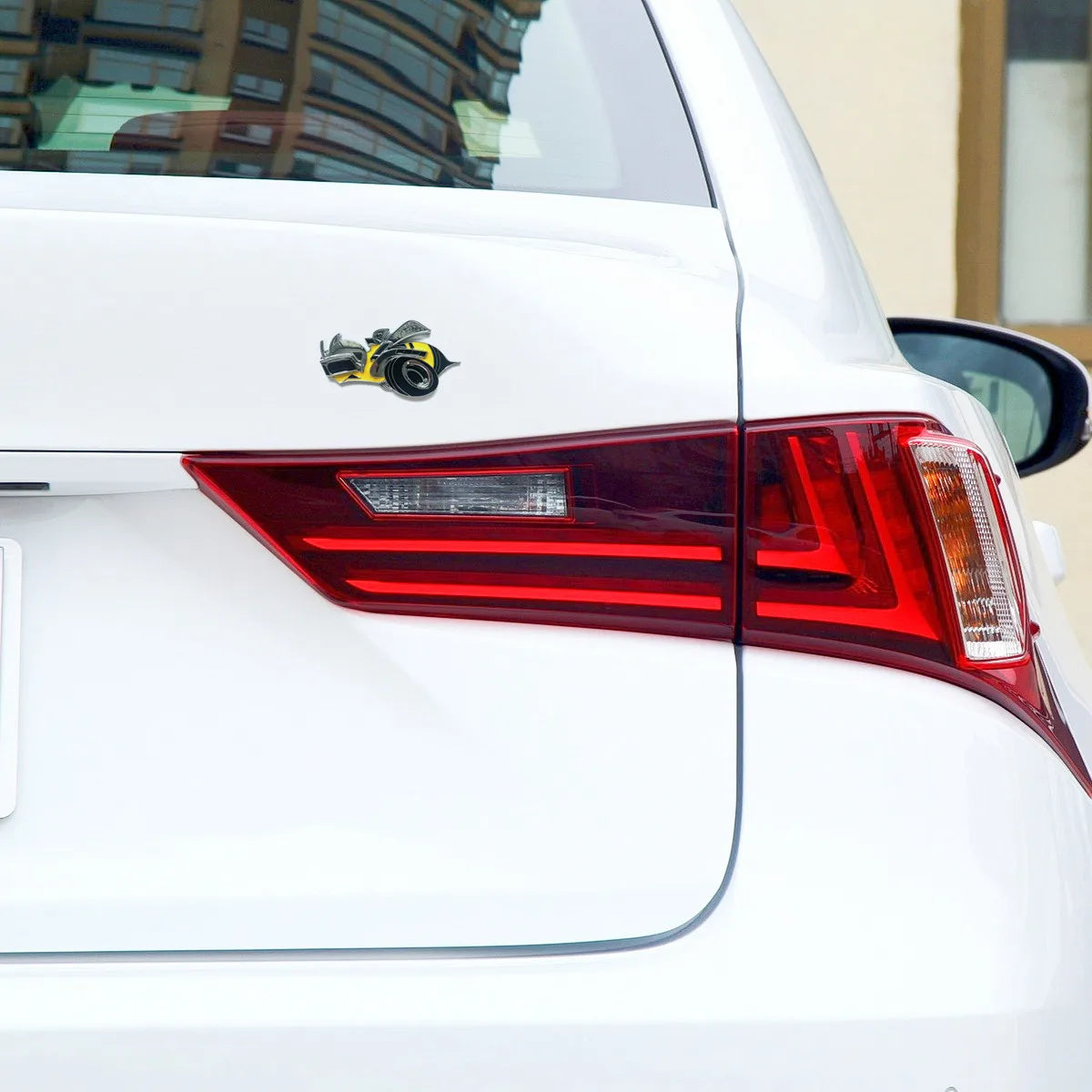 3D Bee Design Metal Fender Sticker for Car, Truck and Motorcycle