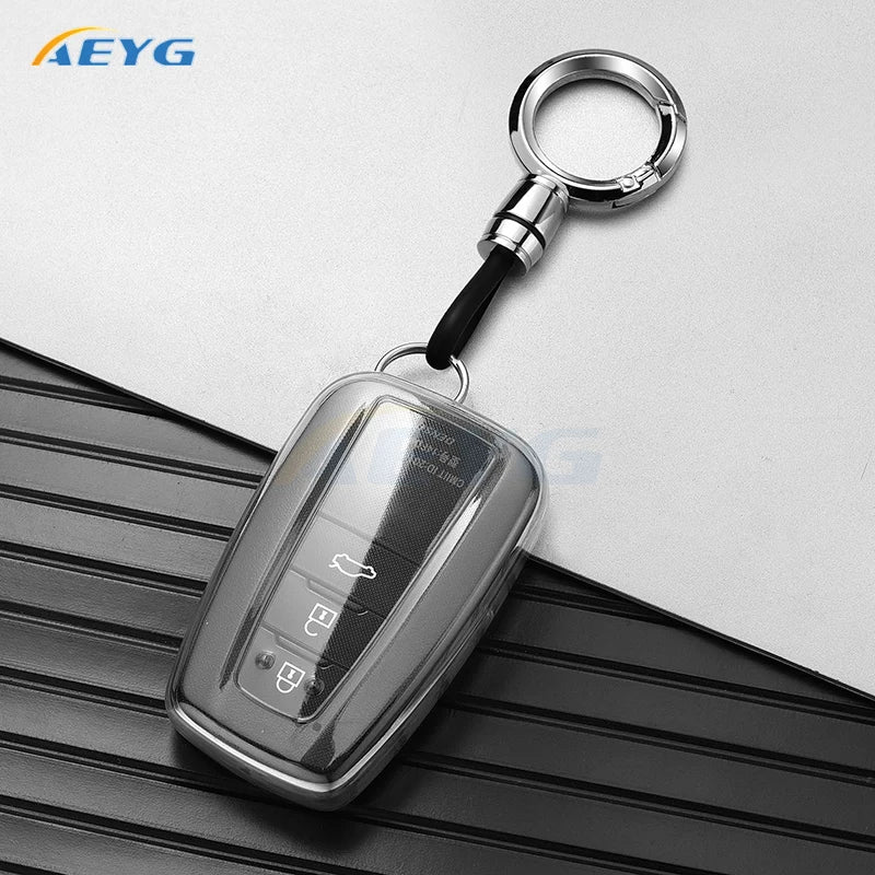 Slim TPU Car Key Fob Cover for Toyota Camry RAV4 Highlander C-HR - image 8
