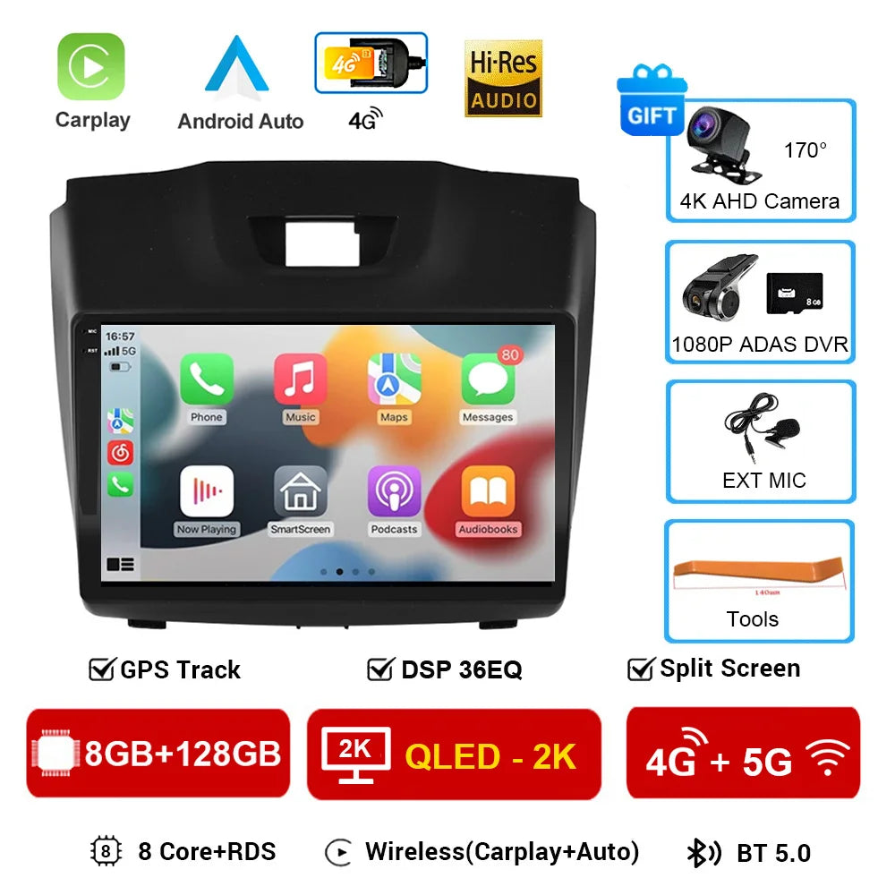 Android 16 Car Stereo for Chevy Colorado S10 Isuzu DMax GPS CarPlay - image 10