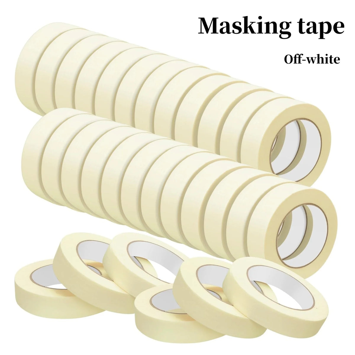 Masking tape, a universal tape used for classrooms, labels, crafts，offices, and school projects，easy to tear and clean to remove