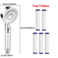 High-Pressure Filter Shower Head – 5 Spray Modes