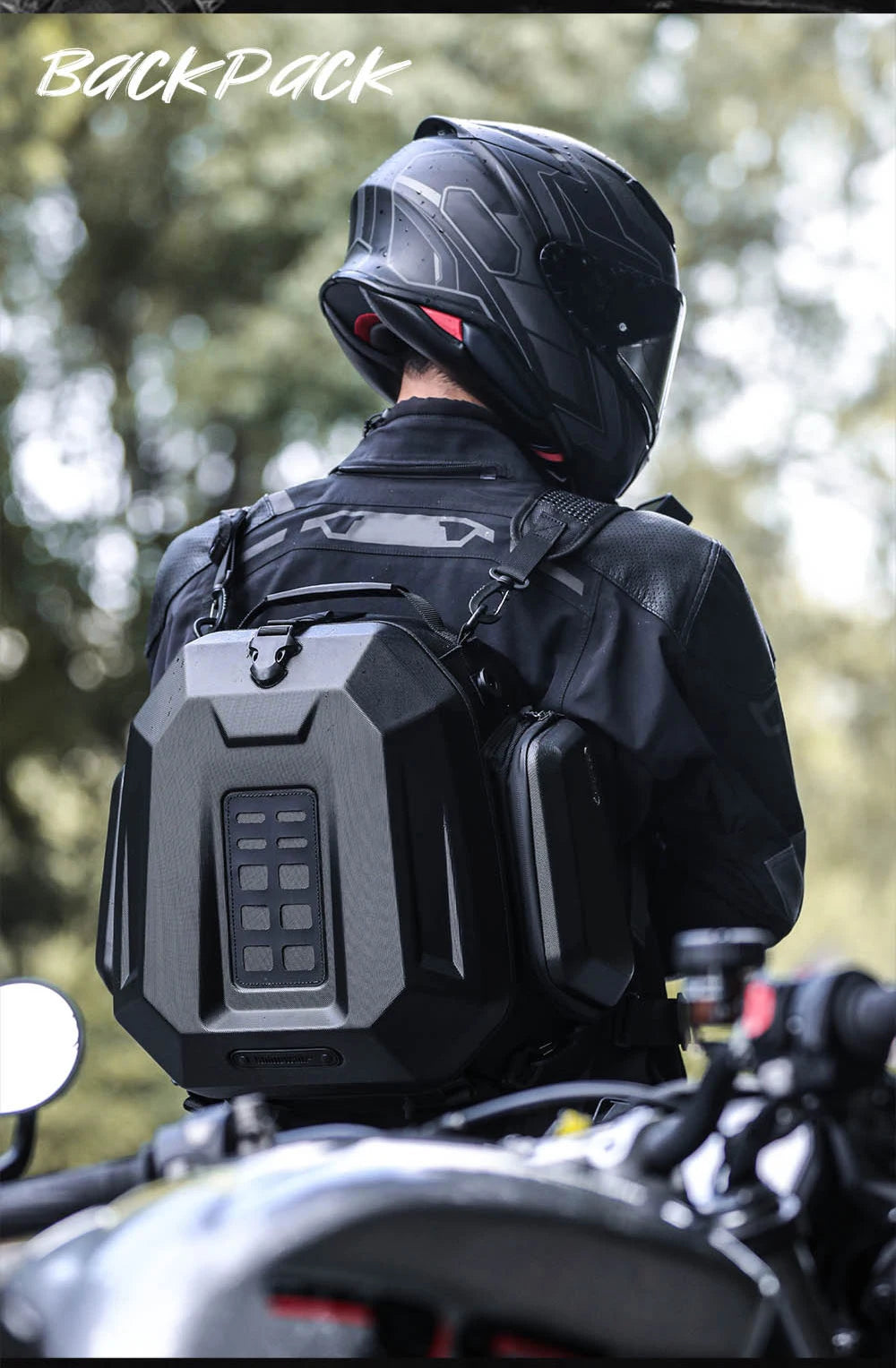 Rhinowalk 23-35L Hardshell Waterproof Motorcycle Tail Box - image 8