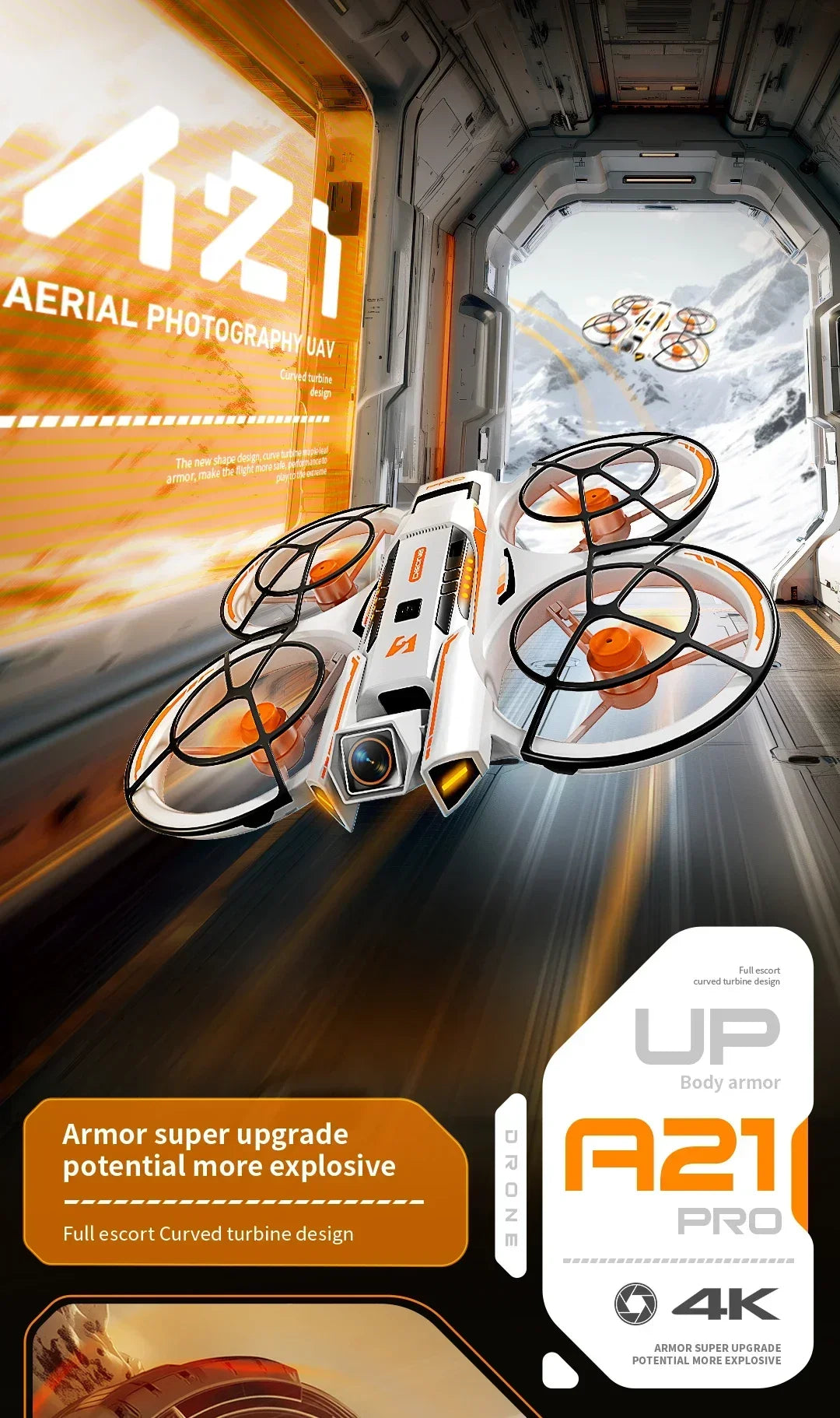 A21 PRO 8K Dual Camera Drone with Screen Brushless Obstacle Avoidance - image 7