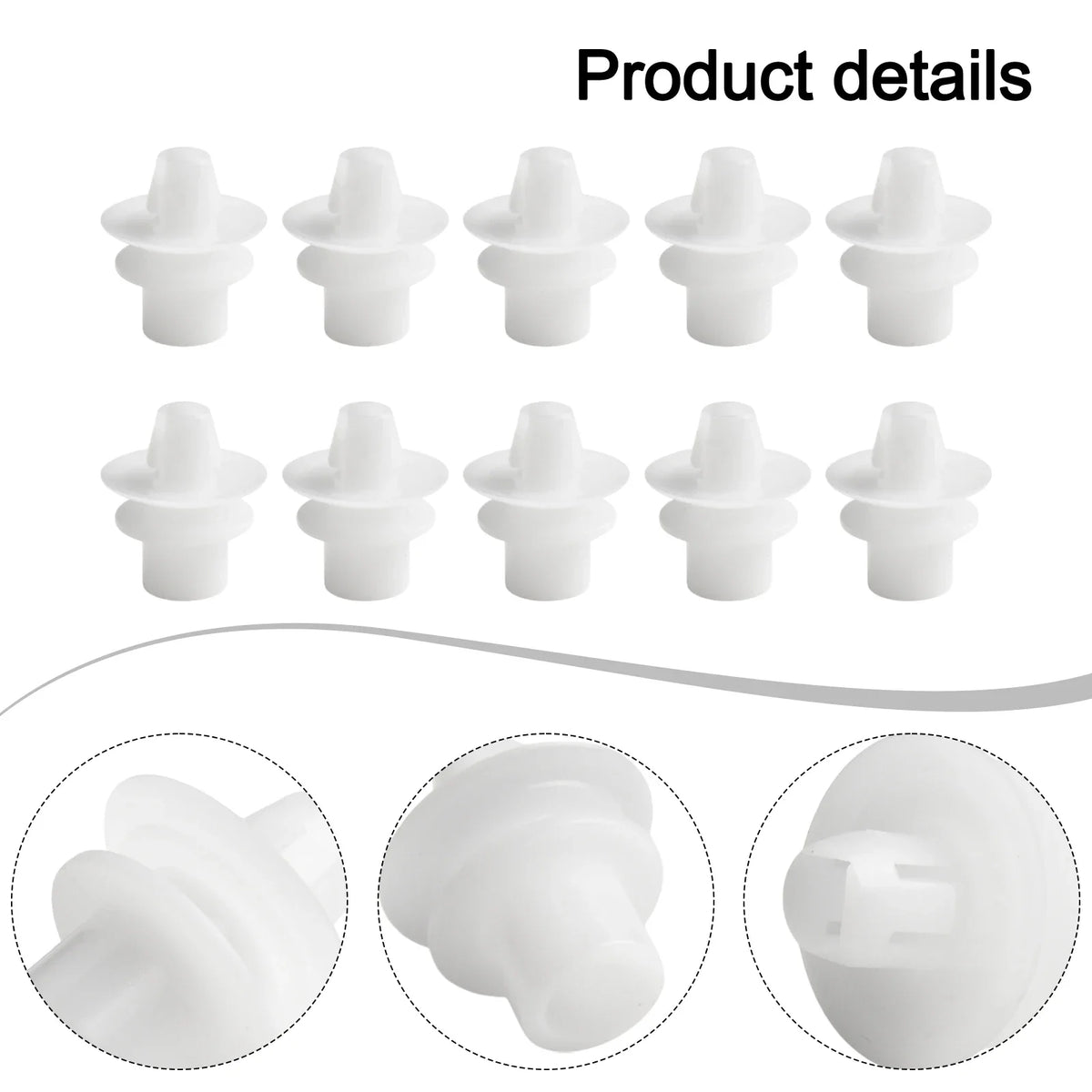 10pcs Car Bumper Mudguard Clips For Smart For Fortwo 450 451 For Cabrio Coupe Rear Bumper Clips Door Trim Panel Clip Fasteners
