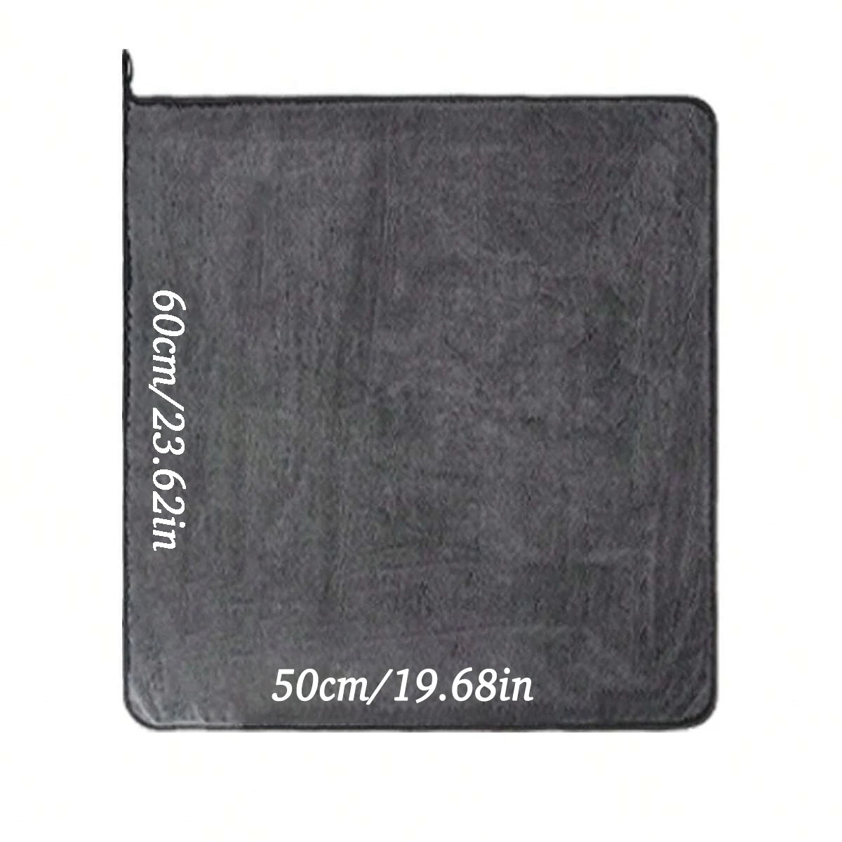 Oversized Microfiber Car Drying Towel, Absorbent Wash Cloth, Dark Gray