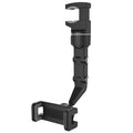360° Rearview Mirror Phone Holder – Retractable Car Mount