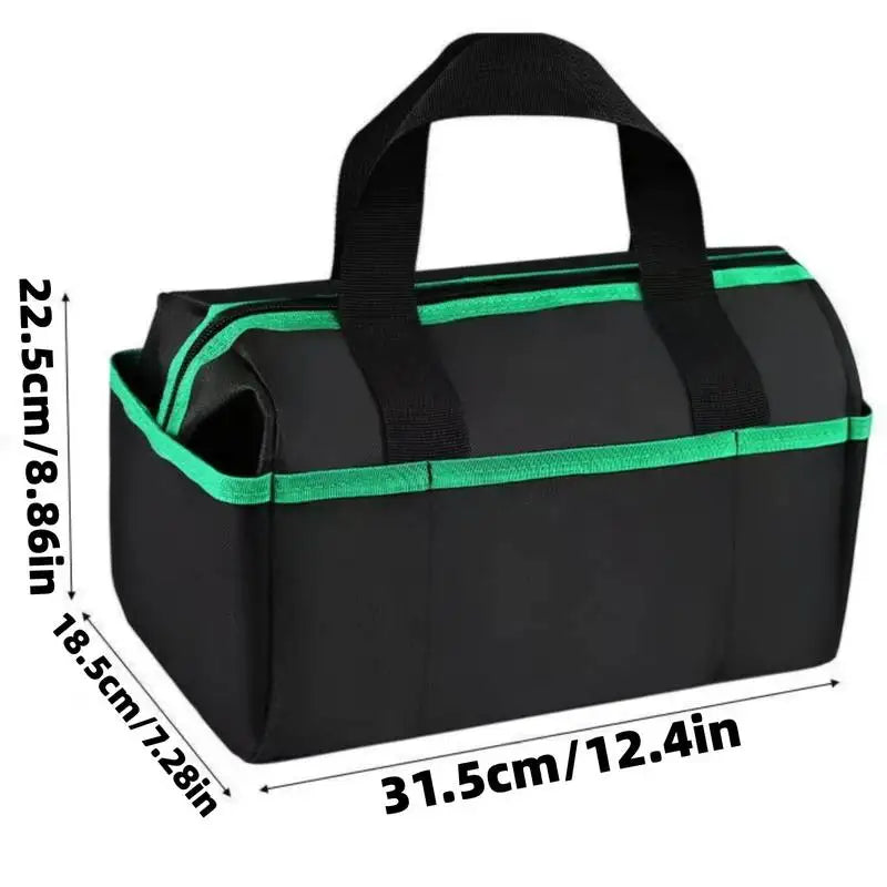 Tool Organizer Bag 35cm Multi-Pocket Zipper Thickened Toolbox for Electrician Plumber Home Repair Industrial Renovation