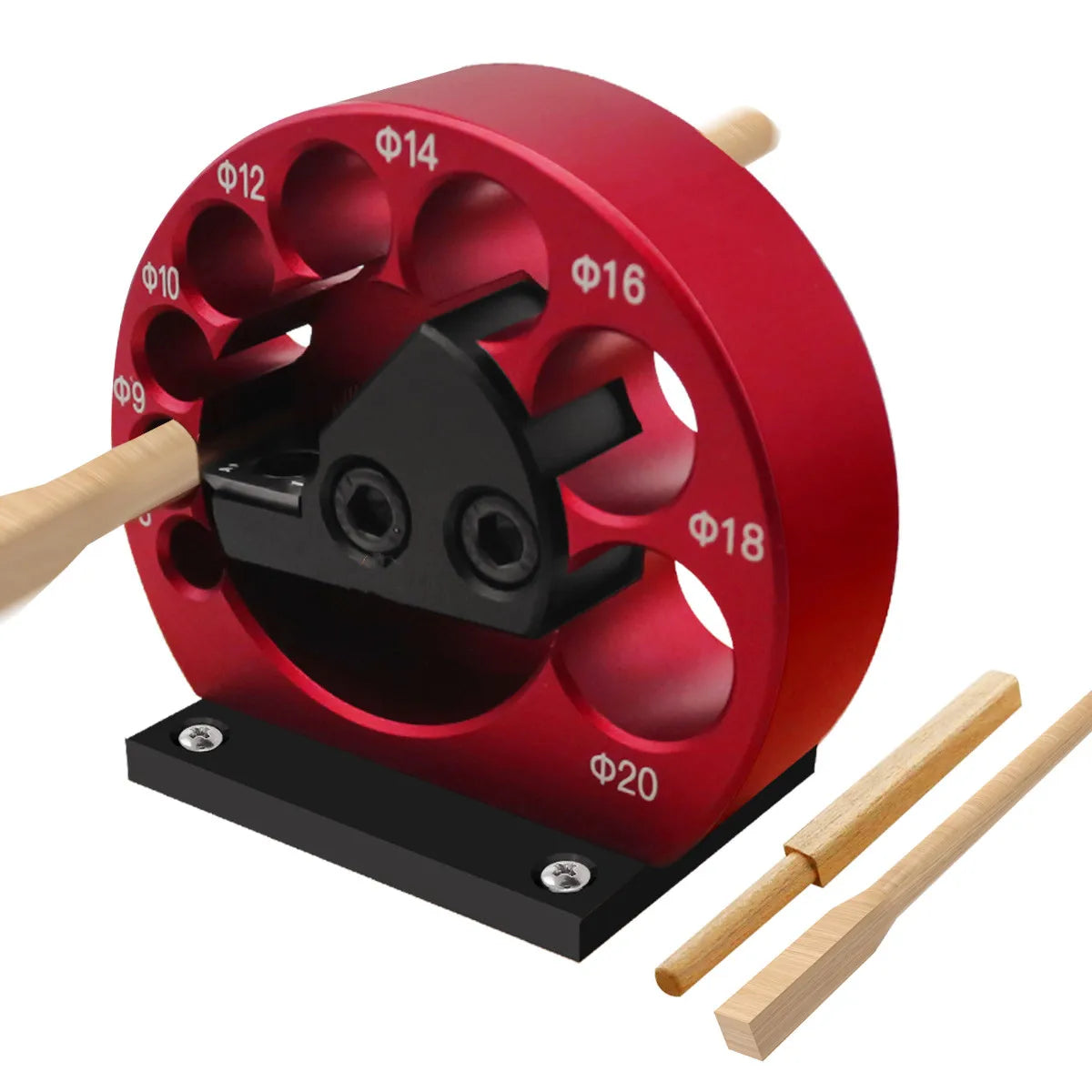 8-Hole Dowel Maker Jig Kit 8-20mm with Carbide Blades for Woodworking - image 10
