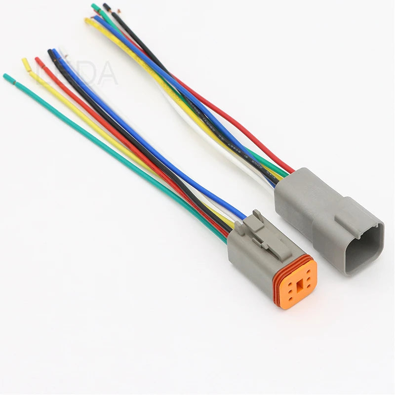 DT Waterproof Wire Connector with 15cm Leads, 2 to 12 Pin