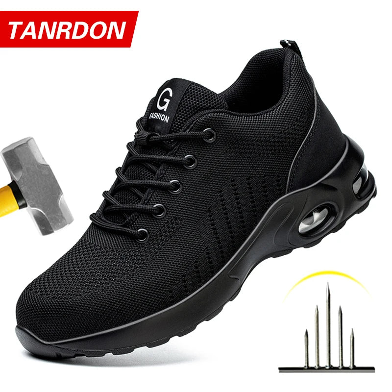 Men's Steel Toe Anti-Smash Work Sneakers & Tactical Boots