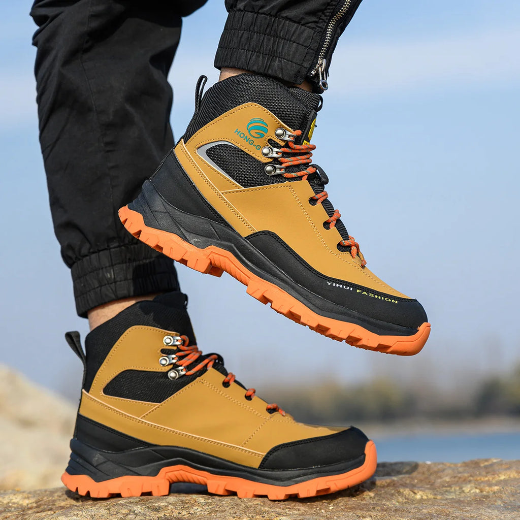Steel Toe Cap Shoes For Men Work Boots Puncture-Proof Work Safety Shoes Non-Slip Protective Shoes Male Footwear Sneakers